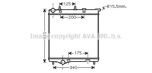 AVA QUALITY COOLING Радиатор, охлаждение двигателя PE2288